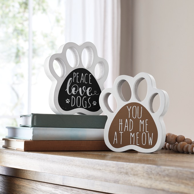 Pet Paw Print Décor, , large