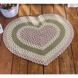 Braided Heart Mat, , large