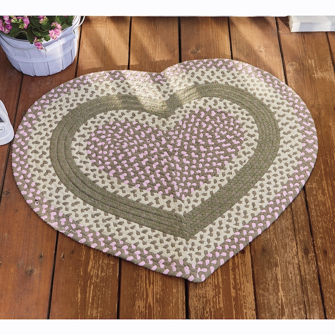 Braided Heart Mat, , large