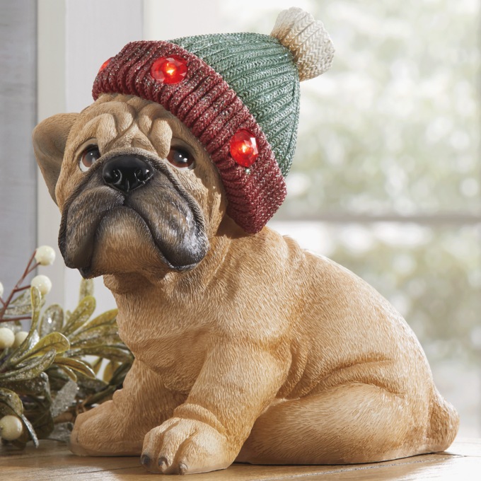 Christmas Dog Figurine | Swiss Colony