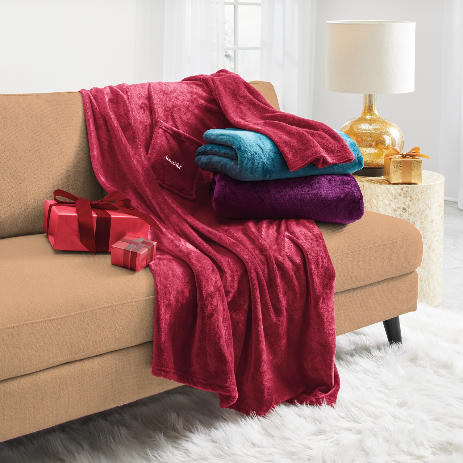 Plush Sleeved Throw | Swiss Colony