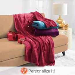 Plush Sleeved Throw, , large