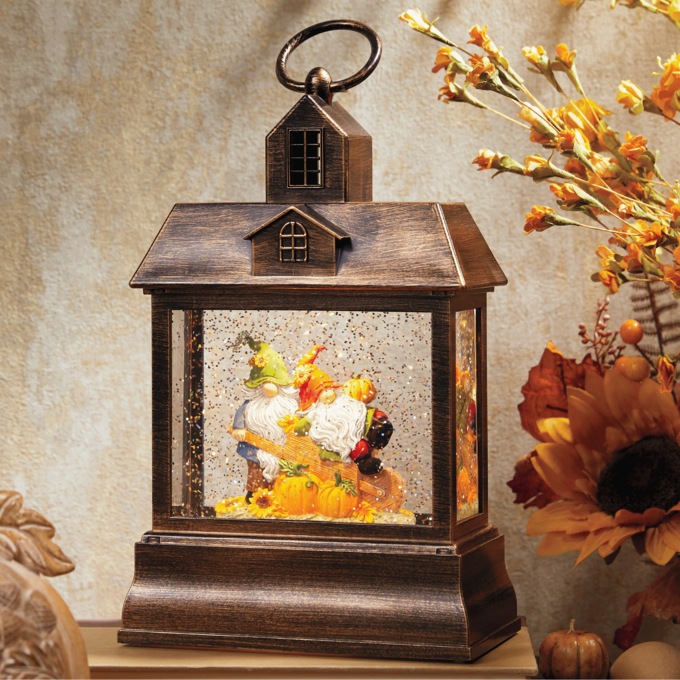 Fall Lantern Waterglobe, , large