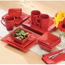 16-Piece Solid Square Dinnerware Set, , large