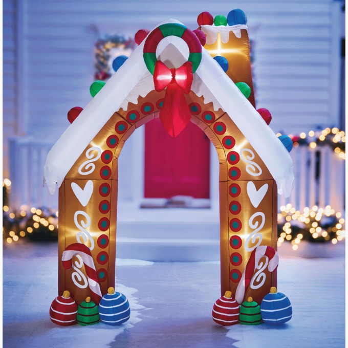 Gingerbread Archway Inflatable, , large