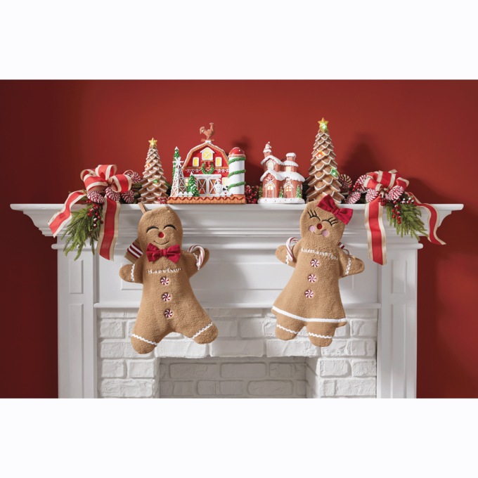Gingerbread Stuffer Stocking, , large