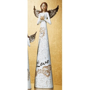 Carved Angel Figurine Love, , large