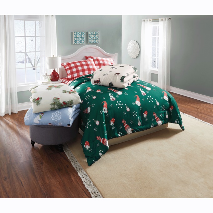 Holiday Down-Alternative Comforter, , large