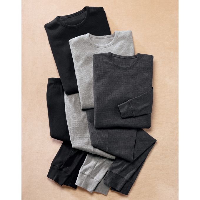 Men's 3Pack Thermal Layering Sets Swiss Colony