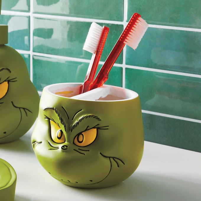Grinch Toothbrush Holder, Green, large