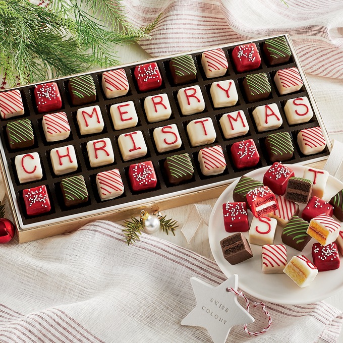 Merry Christmas Petits Fours - Delivery Included, , large