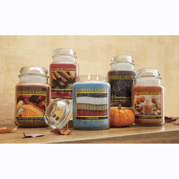 Cheerful Large Jar Candle, 24 Ounces, , large