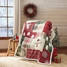 Patchwork-Style Sherpa Throw, , large