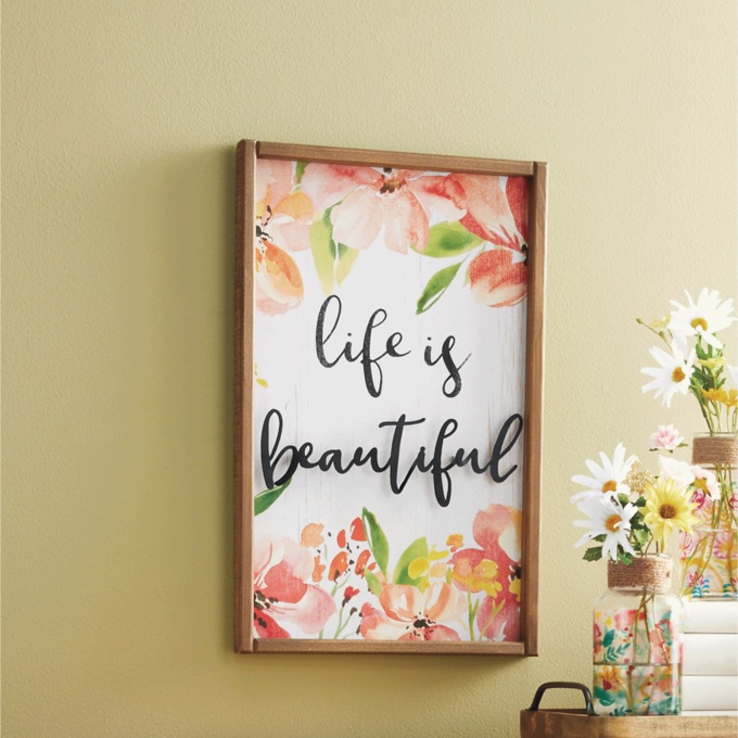 Life is Beautiful Wall Art, , large