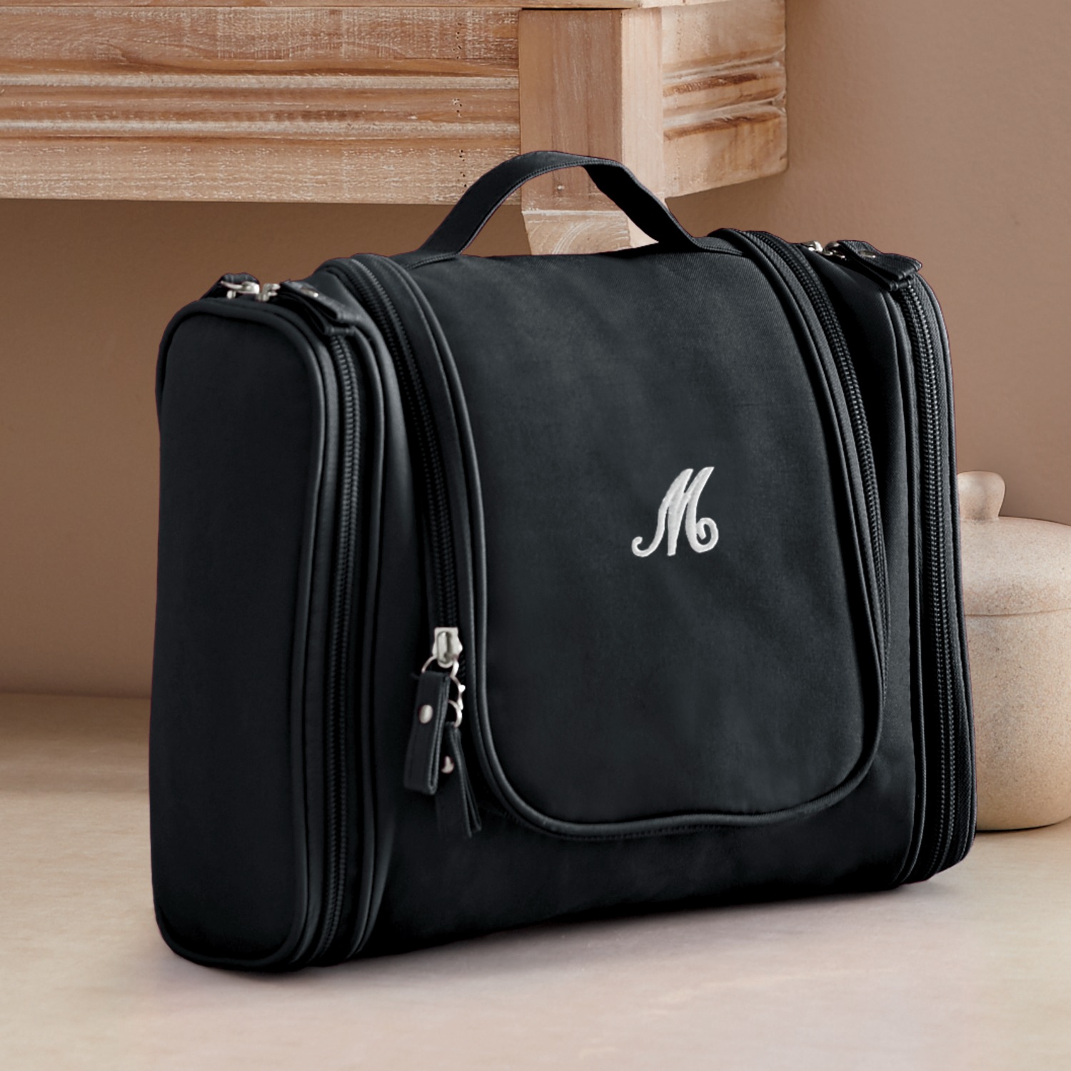 Personalized hanging toiletry bag for him new arrivals