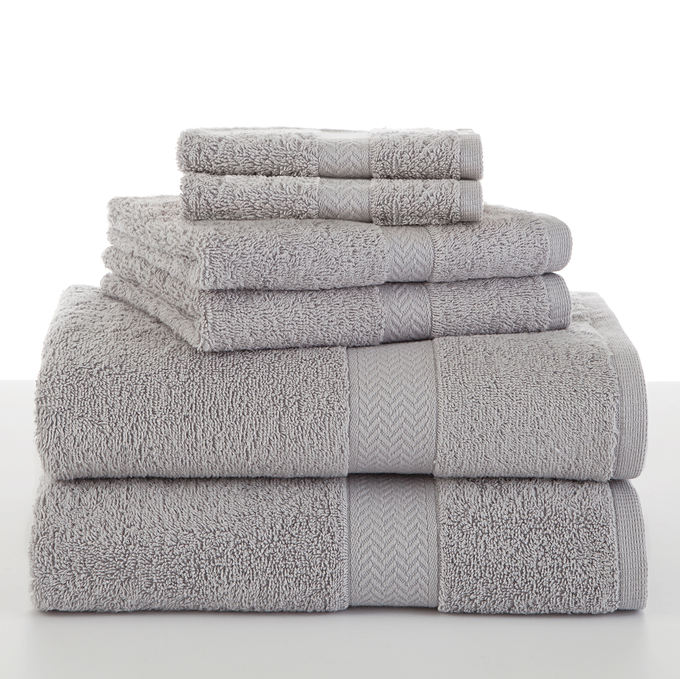 6-Piece Ringspun Cotton Towel Set, , large