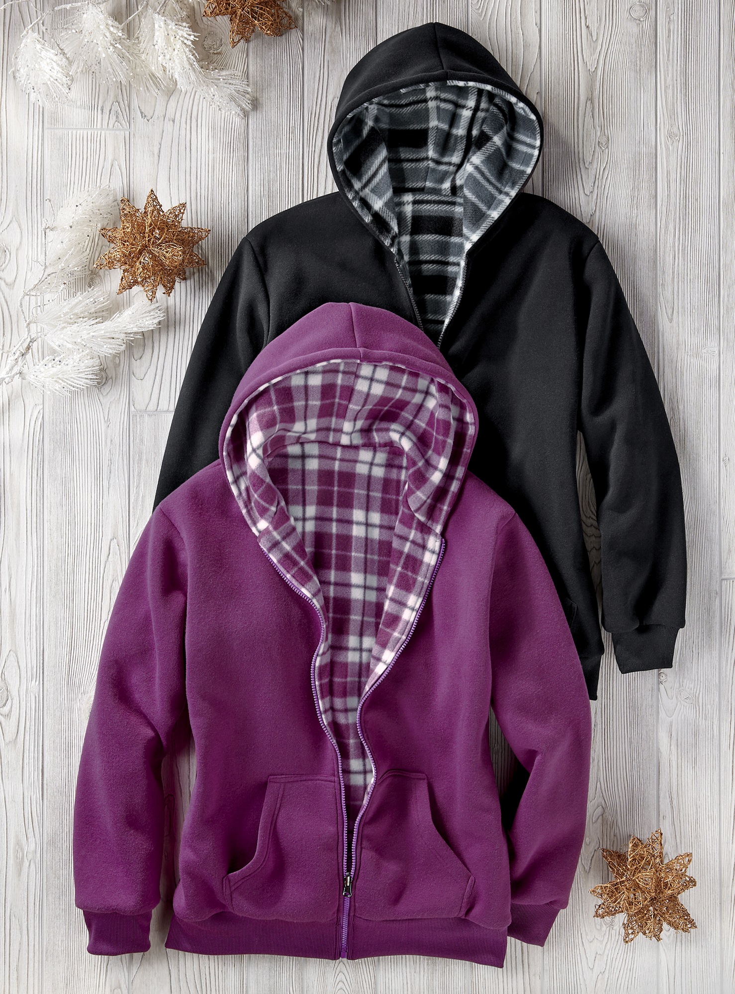women's reversible hooded jacket