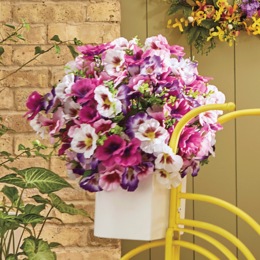 Set of 2 Outdoor Faux Flower Pot Filler, , large