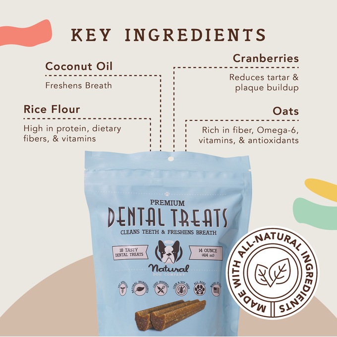 Natural Dog Company Premium Dental Treats for Dogs, , large
