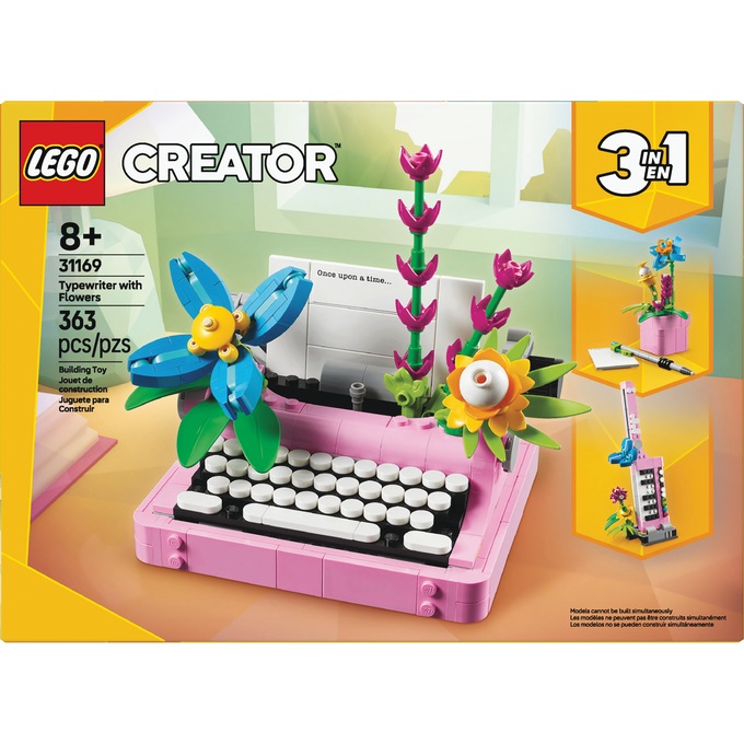 LEGO Creator 3-in-1 Typewriter with Flowers, , large