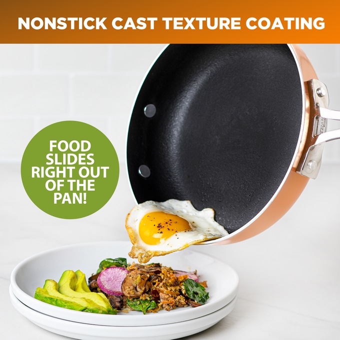 Gotham Steel Copper Cast Textured Stackmaster Nonstick Space