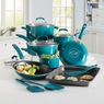 Rachael Ray 14-Piece Gradient Aluminum Cookware with Porcelain Enamel Exterior, , large