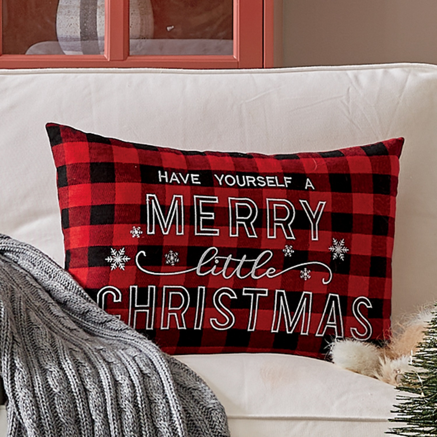 Have yourself a online merry little christmas pillow