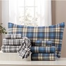 Plaid Microfleece Sheet Set, , large