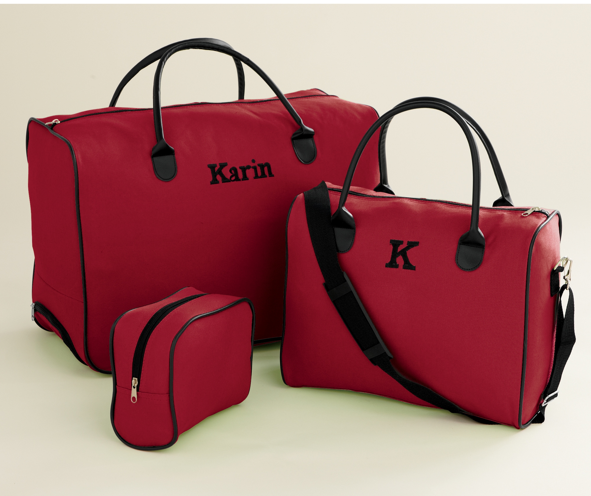 personalized luggage set