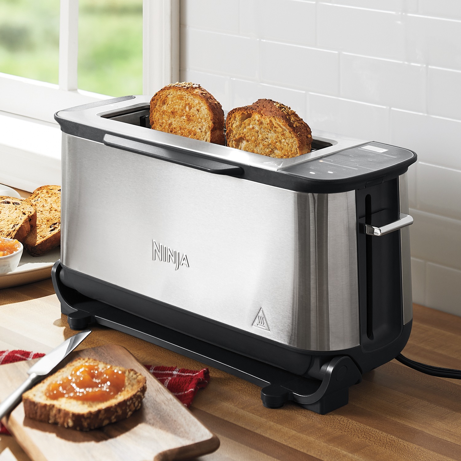 Ninja Ninja Foodi 2-In-1 Flip Toaster in Stainless Steel