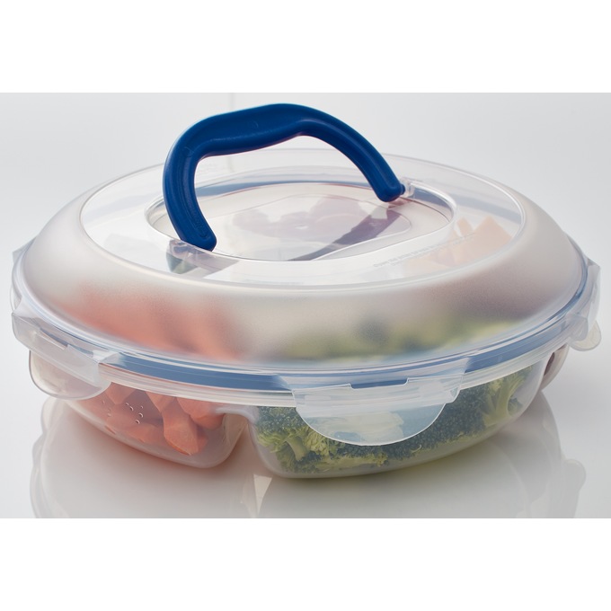 LocknLock Divided Covered Snack Server, , large