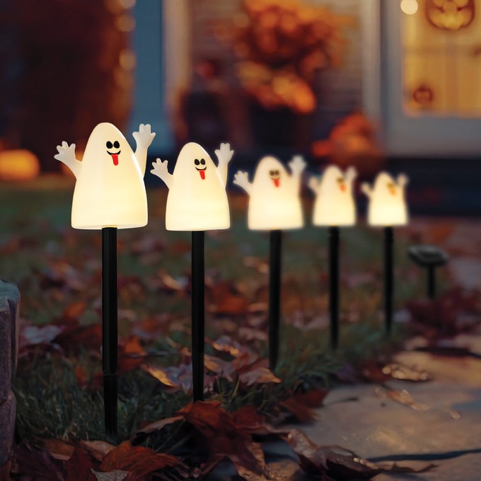 Solar Ghost Lights, White, large