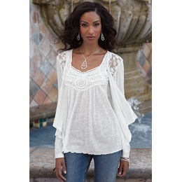Lace Trim Cascade Twin Set, , large