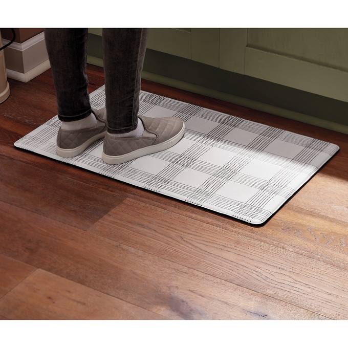 Black And White Anti-fatigue Mat - 20" X 30", , large