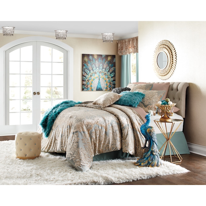 Tipped Faux-Fur Throw, , large