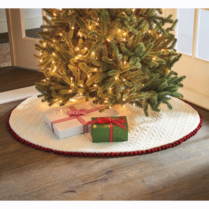 Knit Tree Skirt, , large