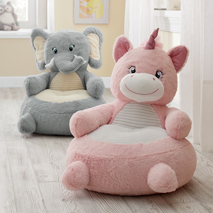 Animal plush chair top