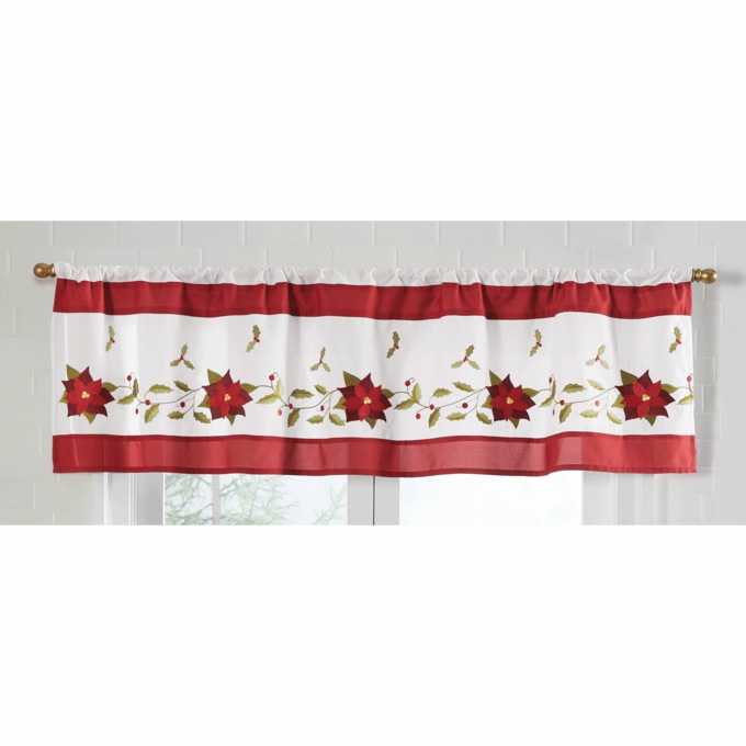 Poinsettia Valance, , large