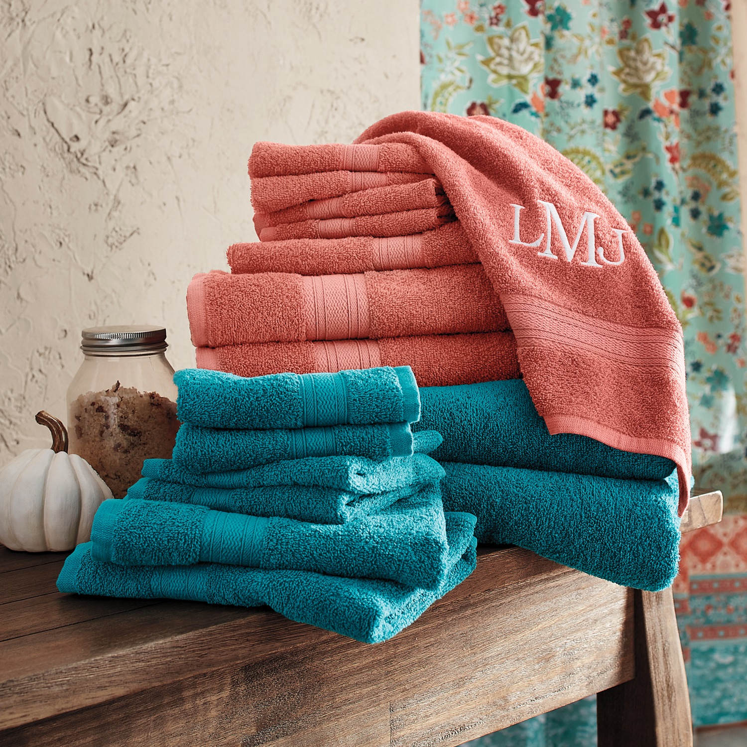 Color Connection Set of 2 Cotton Bath Sheets | Swiss Colony