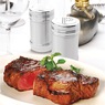Set of 2 Stainless Steel Salt & Pepper Shakers, , large
