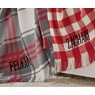 Plaid Fringed Throw, , large
