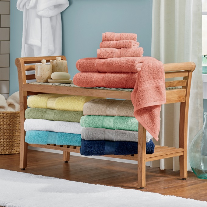 6-Piece Ringspun Cotton Towel Set, , large