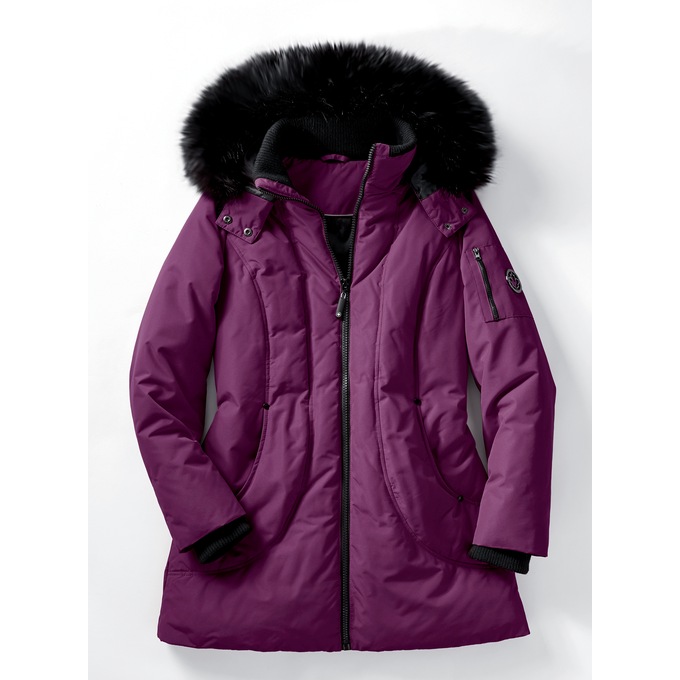 Snowfall Parka, Dark Purple, large
