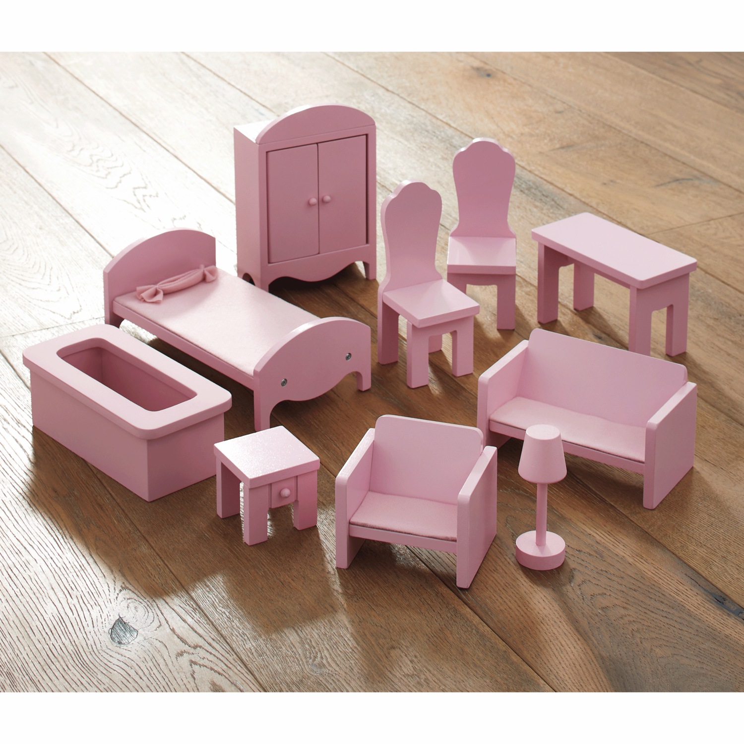 10 Piece Dollhouse Furniture Set