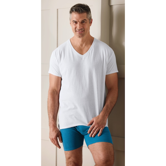 Hanes 6-Pack V-Neck T-Shirt, , large