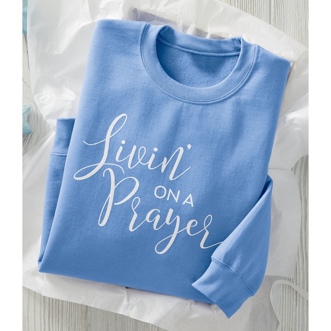 Livin&#39; On a Prayer Sweatshirt, , large