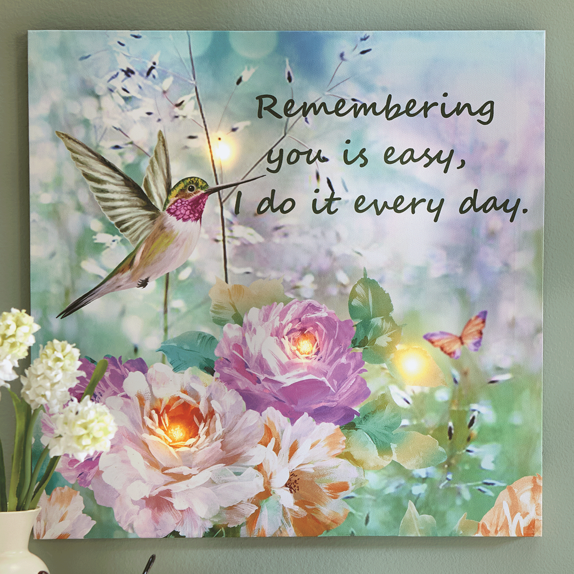 Lit Remembering You Wall Art, , large