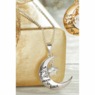 Cubic Zirconia Star/Moon & Back Pendant, , large