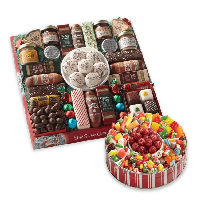 27 Favorites & Traditional Christmas Candy Food Gift Bundle by The Swiss Colony, , large