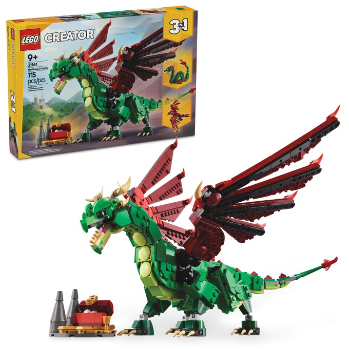 LEGO Creator 3-in-1 Medieval Dragon, , large